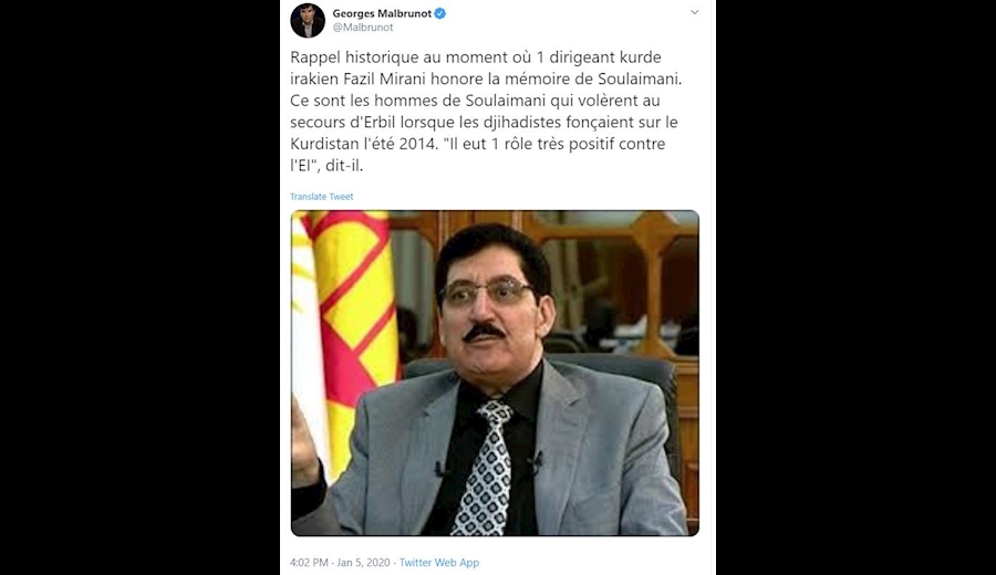 واکنش‌های جهانی به شهادت سپهبد سلیمانی (۷)