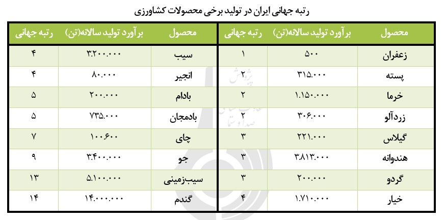 جایگاه صنایع تبدیلی و تکمیلی در رشد بهره‌وری محصولات کشاورزی