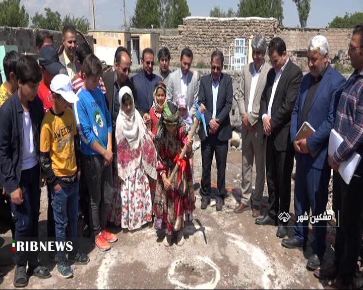 کلنگ احداث مدرسه روستای آق بولاغ