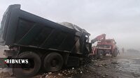 تصادف طوفانی در محور قم گرمسار با یک فوتی و ۲۱ مصدوم