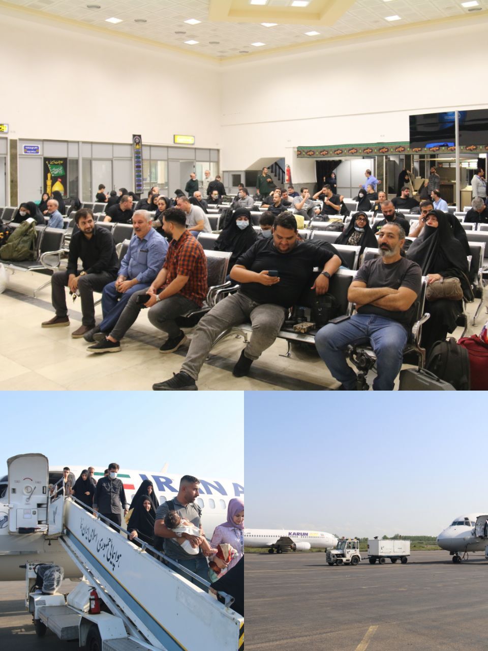 ۲ برابرشدن پرواز‌های رشت به نجف