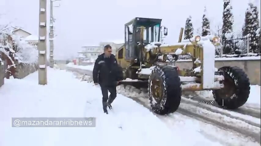 بارش برف و باران در مازندران