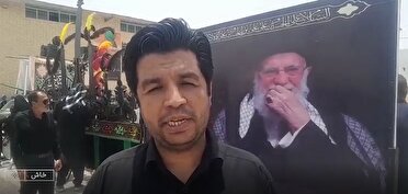 استقبال عزاداران از حضور رهبرمعظم انقلاب در شب عاشورا