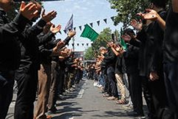 مراسم دسته روی کاروان حسینی ،عصر امروز در گرگان