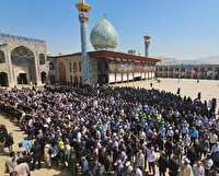 وداع با پیکر سردار شهید صفرپور از شهدای حمله رژیم غاصب صهیونیستی