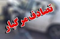 تصادف مرگبار زانتیا با تریلی در آزادراه تهران – قزوین، دو نفر جان باختند