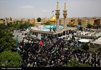 مراسم عزاداری دهه اول محرم در آستان مقدس امام‌زاده عبدالله همدان
