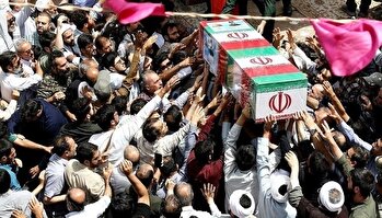تشییع پیکر شهدا حملات رژیم صهیونیستی در کشور