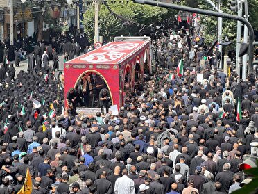 مراسم باشکوه تشییع شهدای مقاومت در کرج برگزار شد
