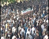 تشییع پیکر شهید رضا رضایی در شهرستان پاسارگاد