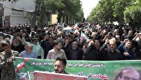 تشییع سومین شهید حمله رژیم صهیونی در شهرکرد