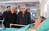عیادت استاندار از مجروحان جنگی آذربایجان شرقی