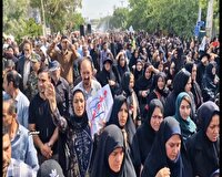 تشییع پیکر شهید مجید رنجبر در ممسنی