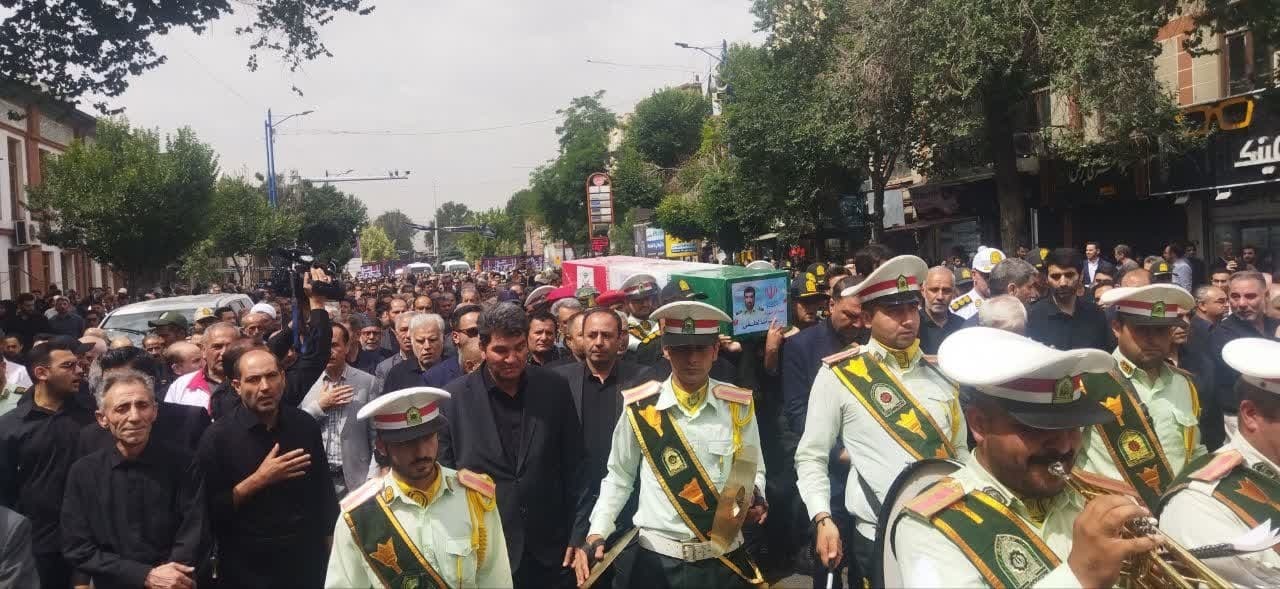 پیکر شهید مدافع وطن سردار لطفی در ارومیه تشییع شد
