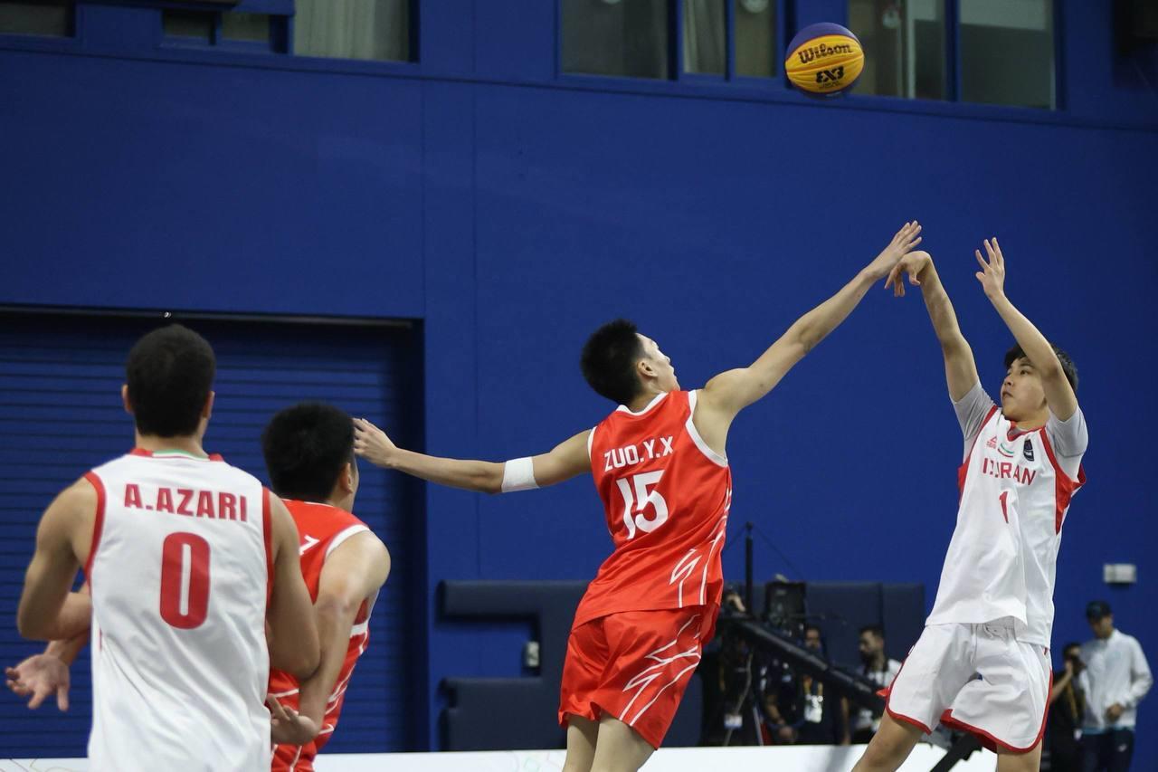 بازیهای آسیایی جوانان؛ حذف تیم بسکتبال سه نفره ایران با شکست مقابل چین بازیهای آسیایی جوانان؛ حذف تیم بسکتبال سه نفره ایران با شکست مقابل چین